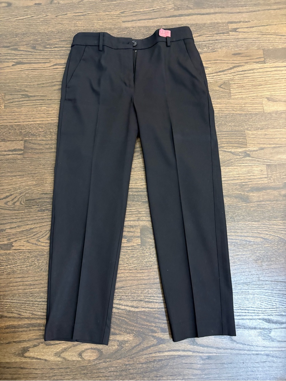 LOFT Black Cropped Straight Dress Pants 6 Like New